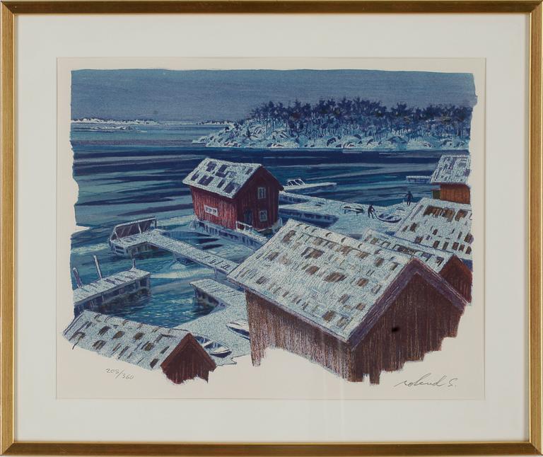 ROLAND SVENSSON, färglitografi, signerad och numrerad 208/360.