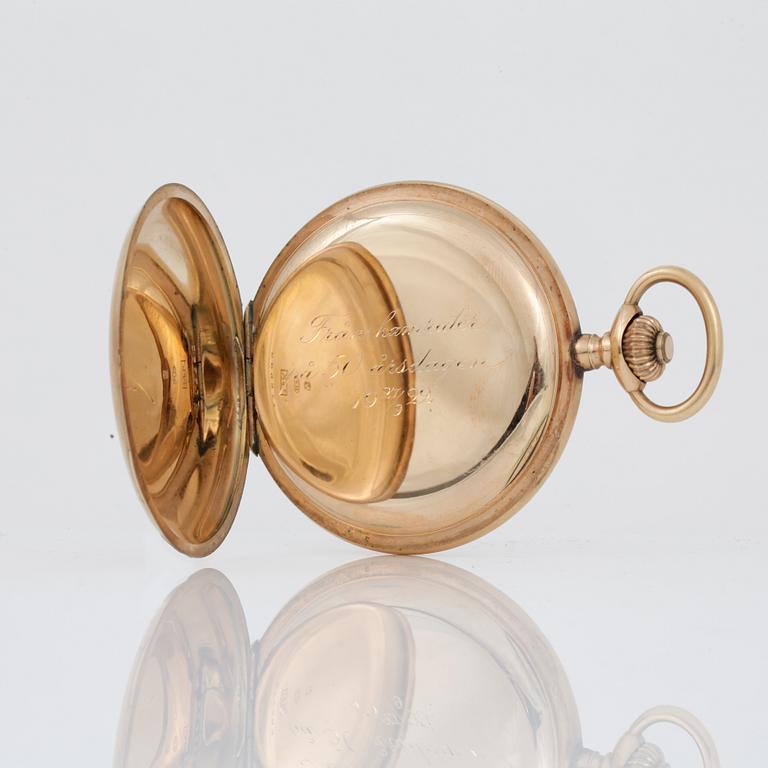 FICKUR, guld 14K, 1900-talets första hälft. Tot ca 96 gram.