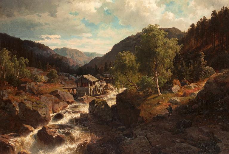 Edvard Bergh, Landscape from Dalarna, Sweden.