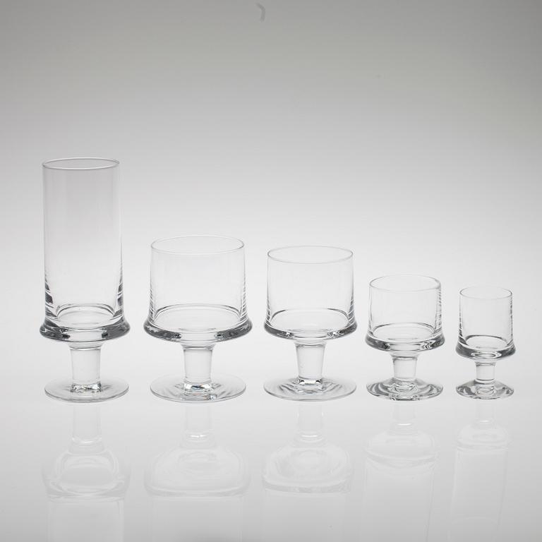 GLASSERVIS, 50 delar, "Marski" Tapio Wirkkala.