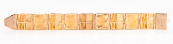 BJÖRN WECKSTRÖM, A 14K gold bracelet "Quadrate forms". Lapponia 1970.