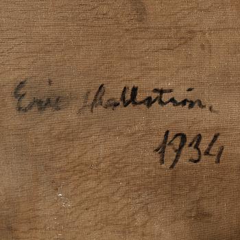 ERIC HALLSTRÖM, olja på duk, signerad, daterad 1934 a tergo.