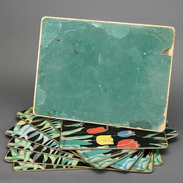 TABLETTER, 8 st, Josef Frank, Svenskt Tenn, 1900-talets andra hälft.