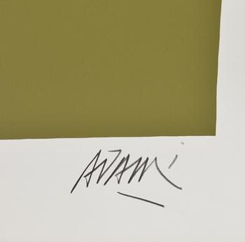 VALERIO ADAMI, färgserigrafi, signerad och numrerad 123/140.