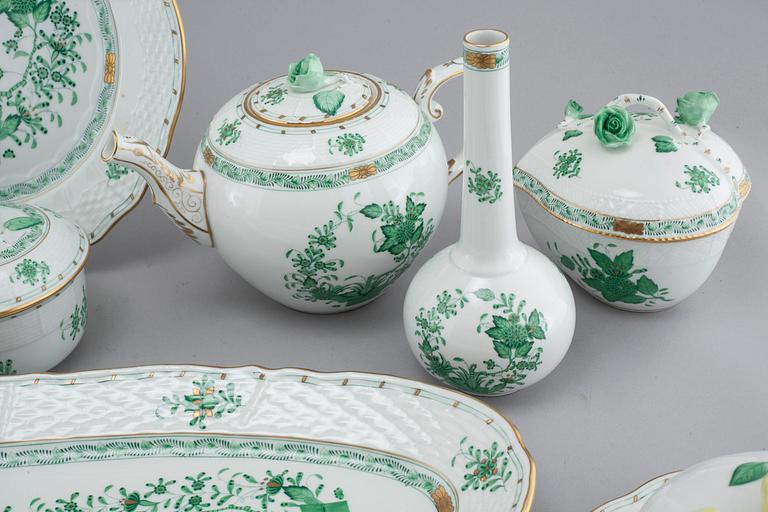 48 pieces of porcelain tableware from Herend, model "Indian Basket", 20th century.