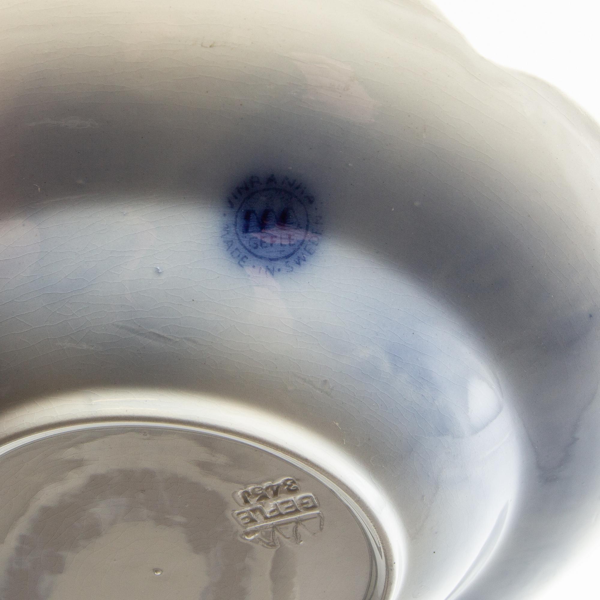 Arthur Percy, servis, ca 68 dlr "Vinranka", Gefle, 1900-talets första hälft.