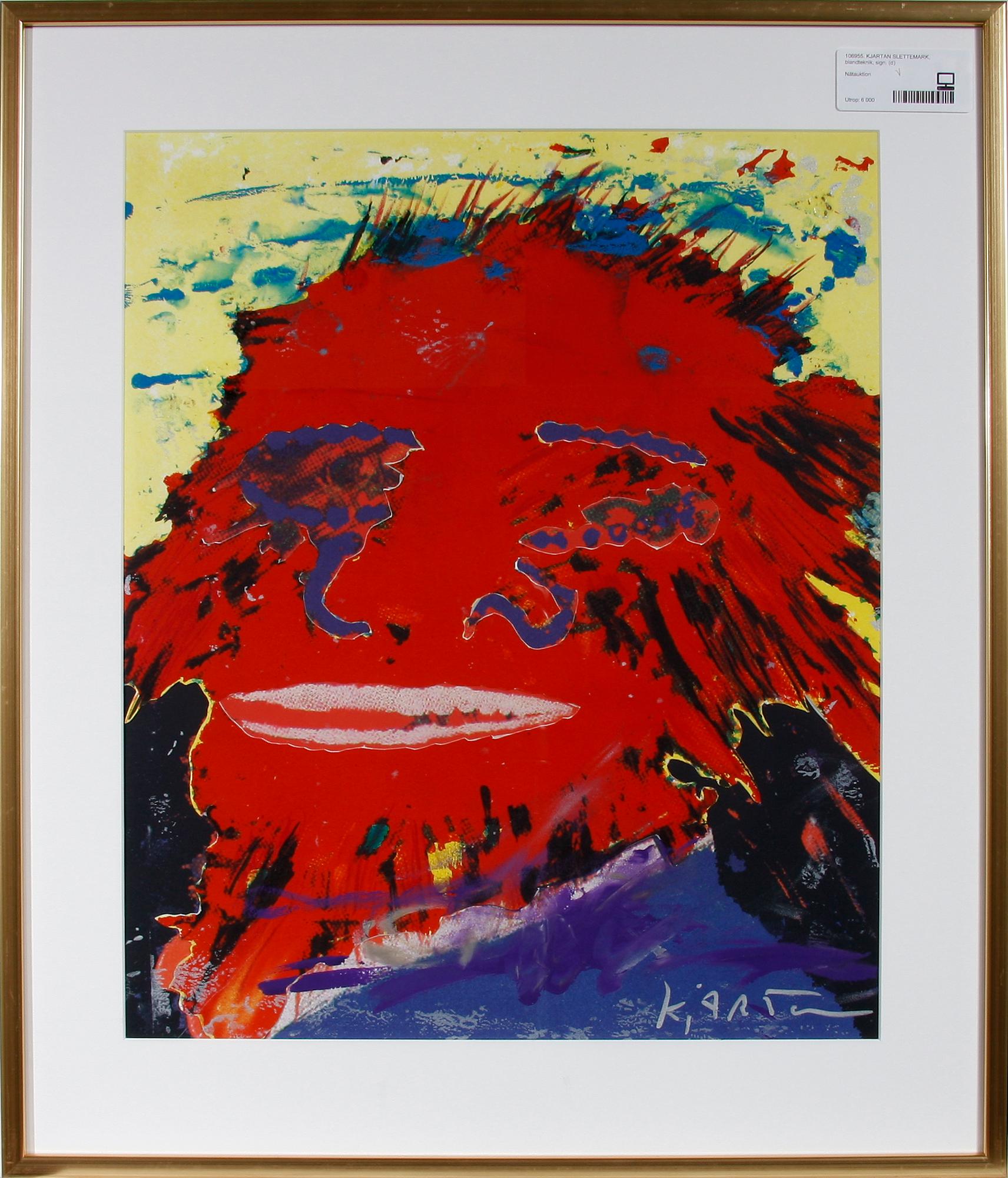 KJARTAN SLETTEMARK, blandteknik, sign.