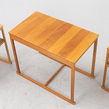 Carl Malmsten, satsbord, 3 delar, "Släden", Åfors Möbelfabriks AB.