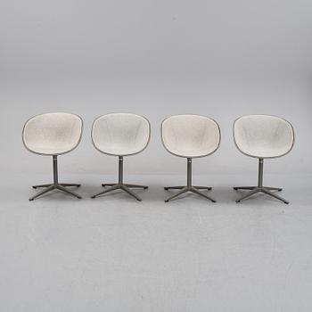 Hiromichi Konno, a set of four 'Rin' chairs from Fritz Hansen, Denmark, 2009.