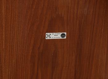 HANS J WEGNER, matgrupp, 6 st "Hjertestolen" och bord, Fritz Hansen, Danmark ca 1963.