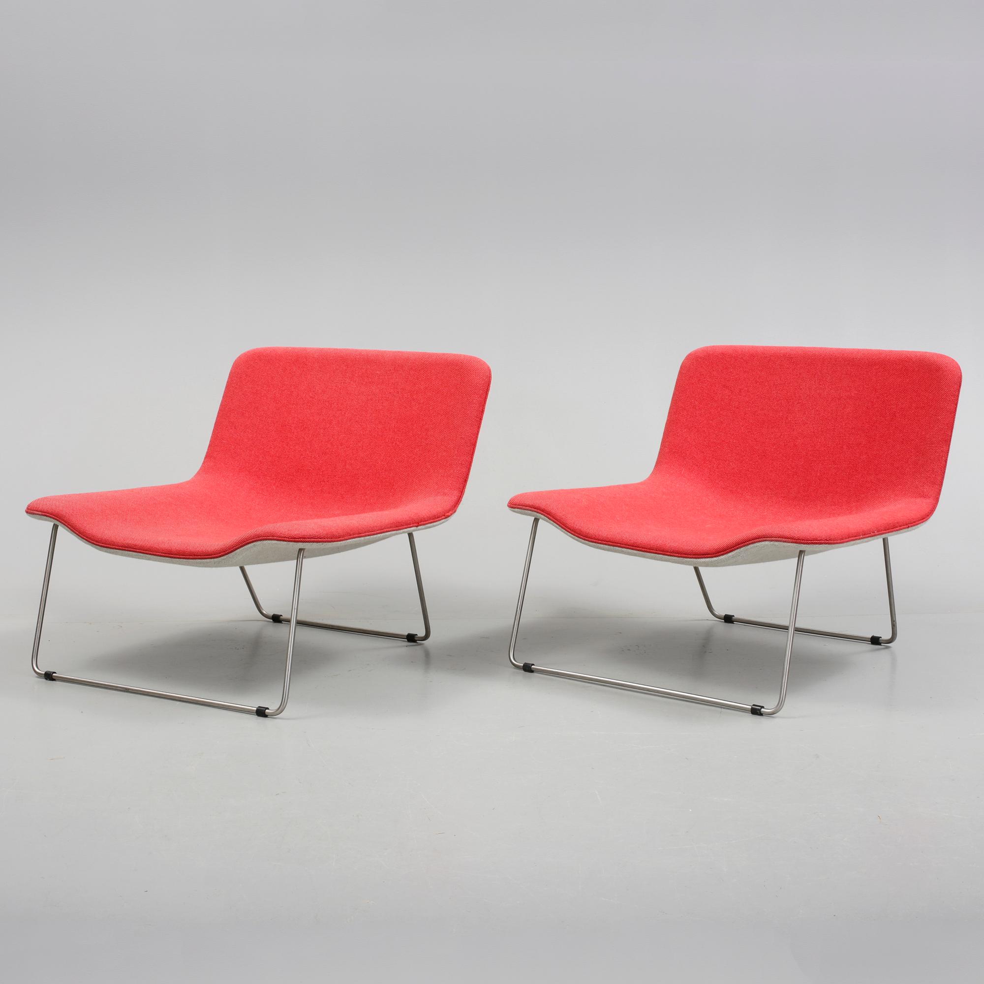 FÅTÖLJER, ett par, "Spring", Erwan Bouroullec, Cappellini, Italien. Formgivna år 2000.