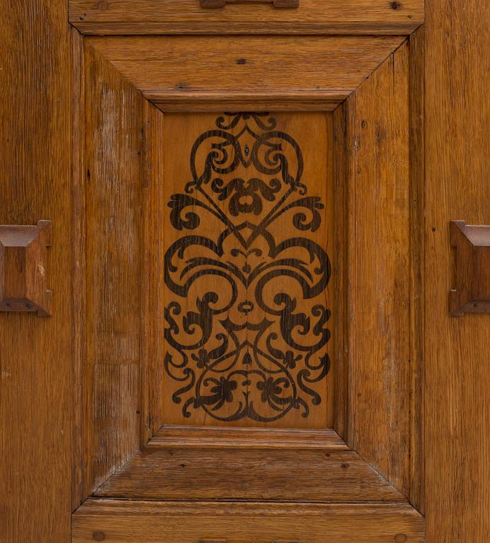 A baroque-style cupboard, 19th century.