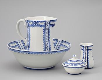TVÄTTSERVIS, 3 delar, flintgods, "Fyris", Wilhelm Kåge Gustavsberg.