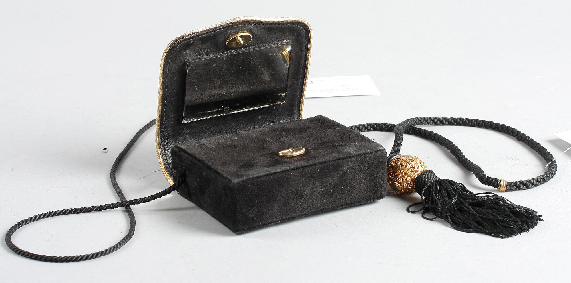 AFTONVÄSKA samt TOFS, Yves Saint Laurent, 1900-talets andra hälft.