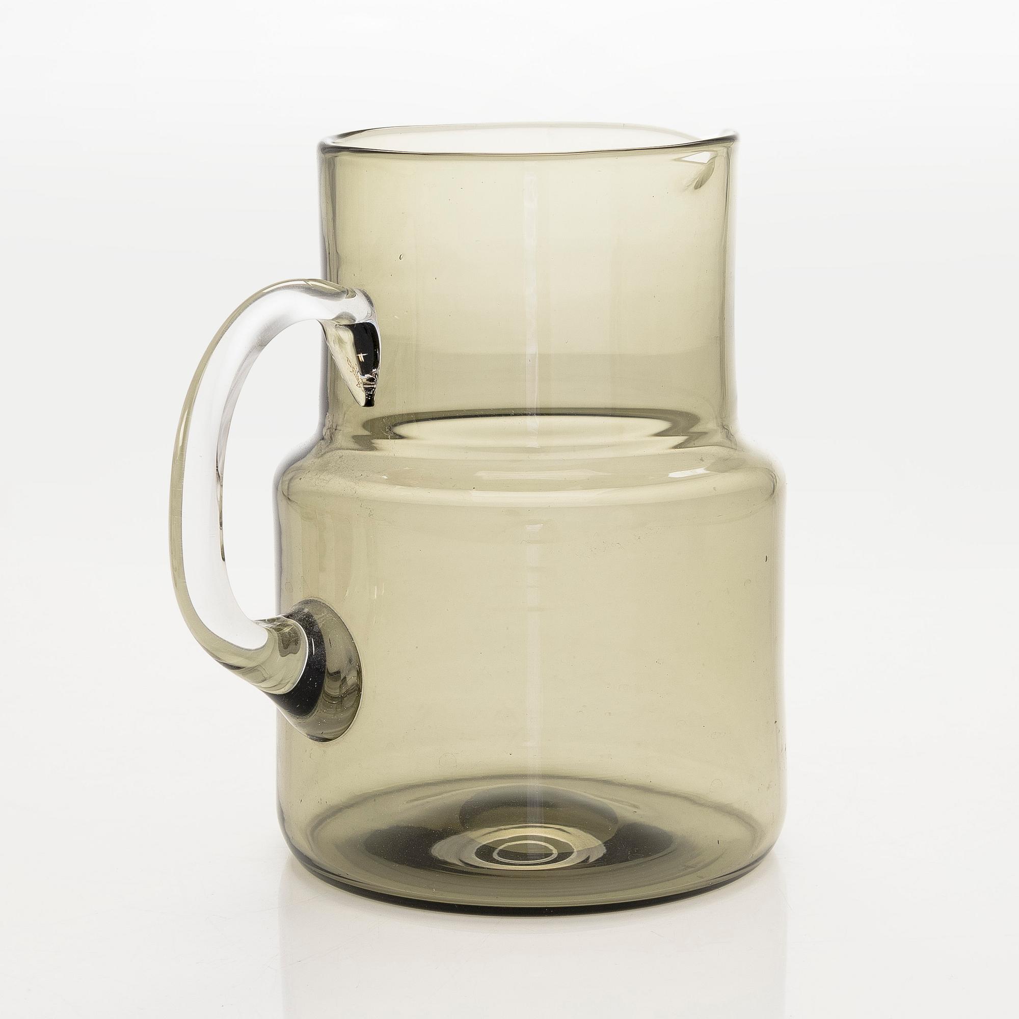 Saara Hopea, a 9-piece juice set, Nuutajärvi, Notsjö. Model designed in 1954.