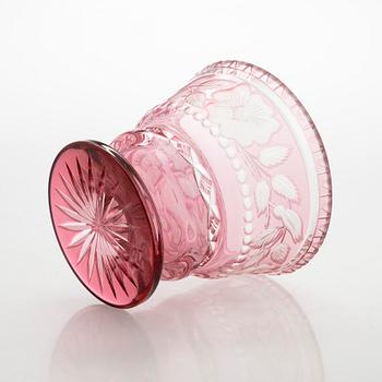 A mid-20th century crystal bowl.