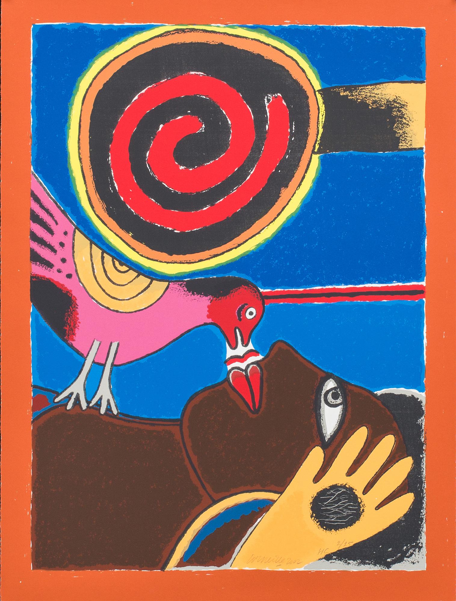 BEVERLOO CORNEILLE, färgserigrafi, signerad och numrerad HC 2/25, daterad 2002.