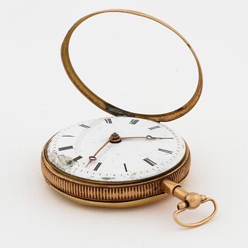 POCKET WATCH, case marked "FLB", inner case marked "Breguet à Paris", 53 mm.