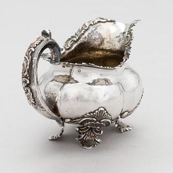 An 1840s silver milk jug, maker's mark of Thomas Sohka, Saint Petersburg, Russia 1845.