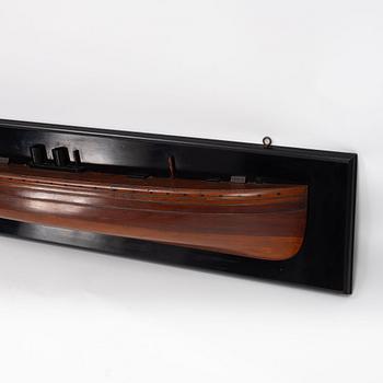 Half hull model, early 20th century.