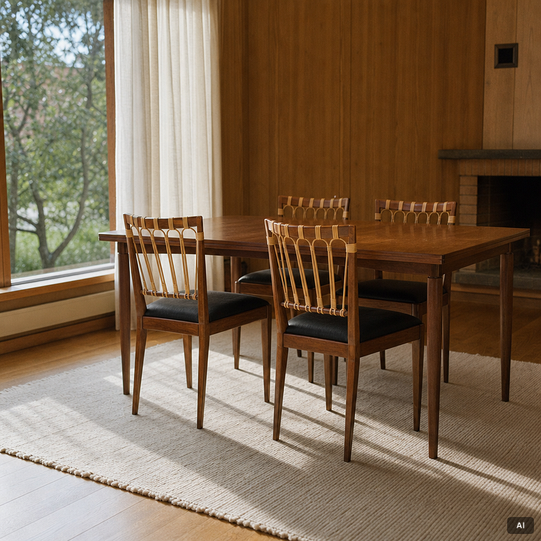 Josef Frank, Five model 1165 chairs, Svenskt Tenn.