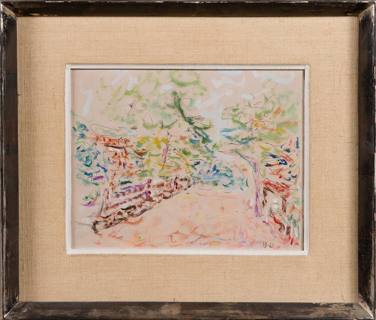 HELGE DAHLMAN, oil on panel, signed and dated -61.