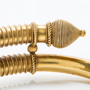 OTTO ROLAND MELLIN, armband, 18K guld,  Helsingfors 1870-tal.