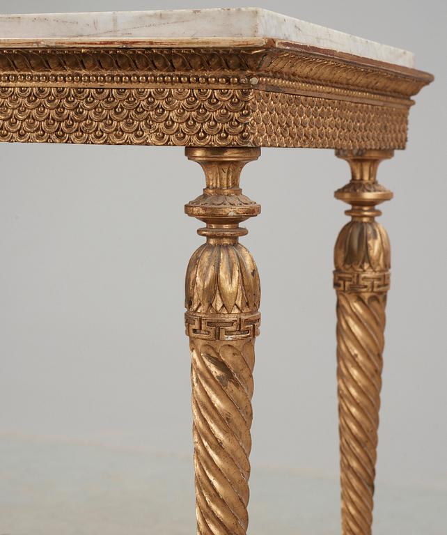 A late Gustavian circa 1800 console table.