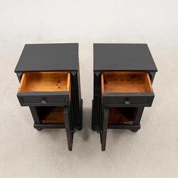 A pair of bedside tables around 1900.