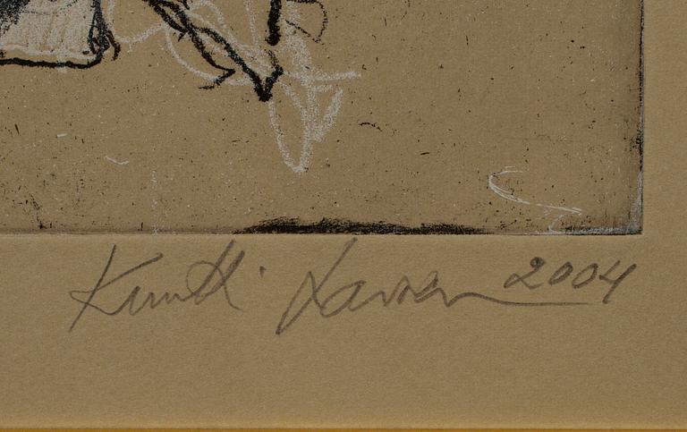 KUUTTI LAVONEN, etsning, numr. 14/35, sign. och dat. 2004.