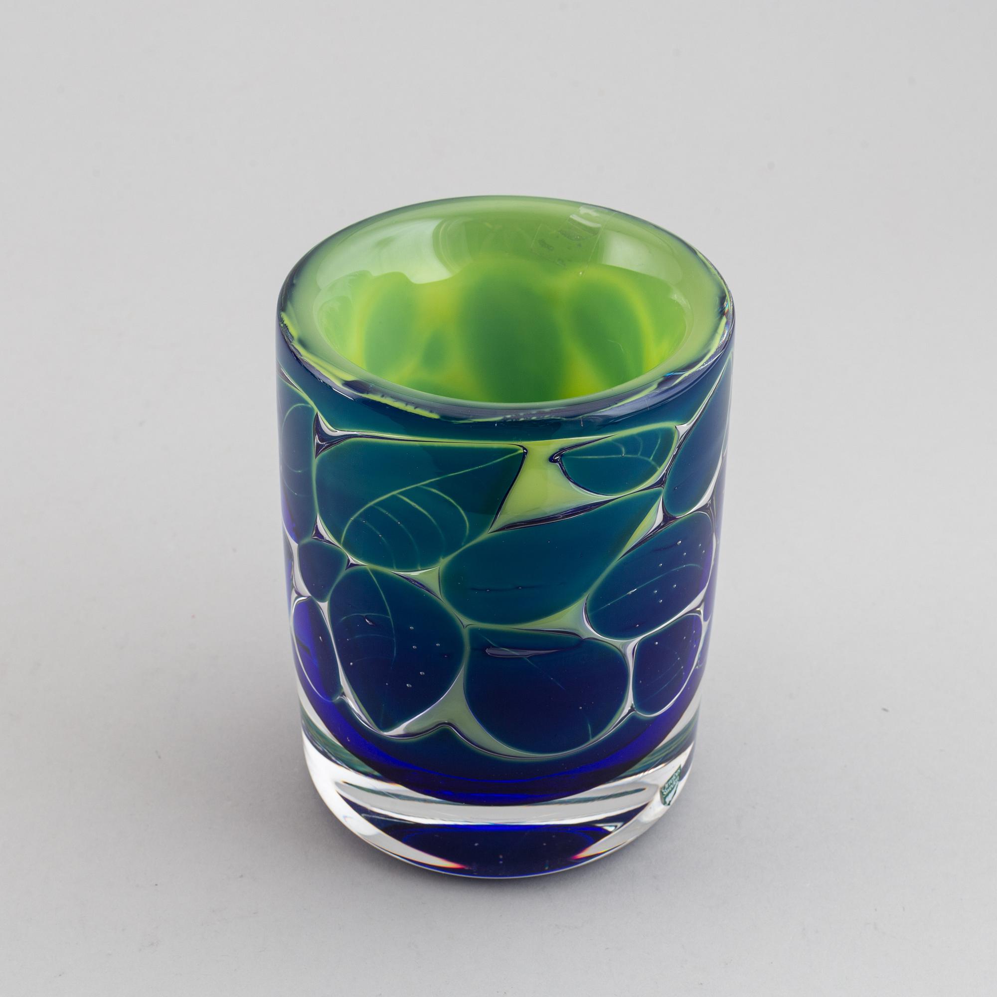 OLLE ALBERIUS, vase ariel "Astrakan" Orrefors, unsigned.