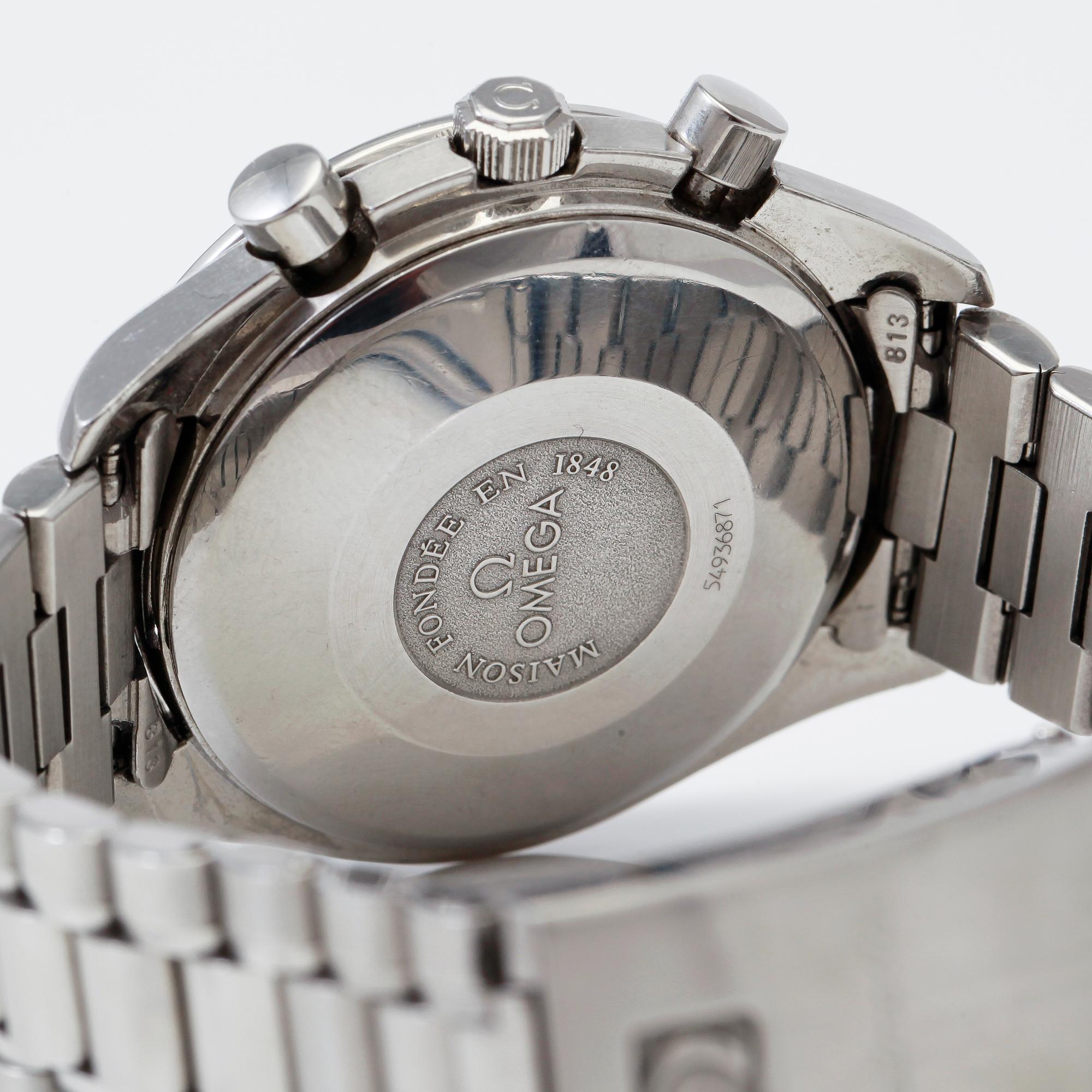 ARMBANDSUR, stål, Omega Speedmaster, Trippledate, Tachymeter, 1990-tal.