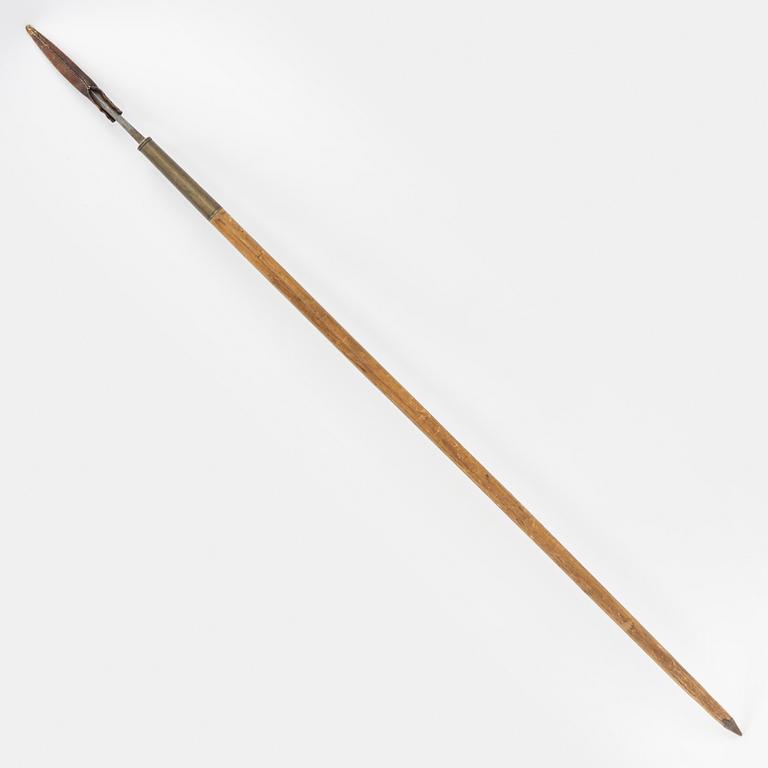 A hunting spear, 19th Century.