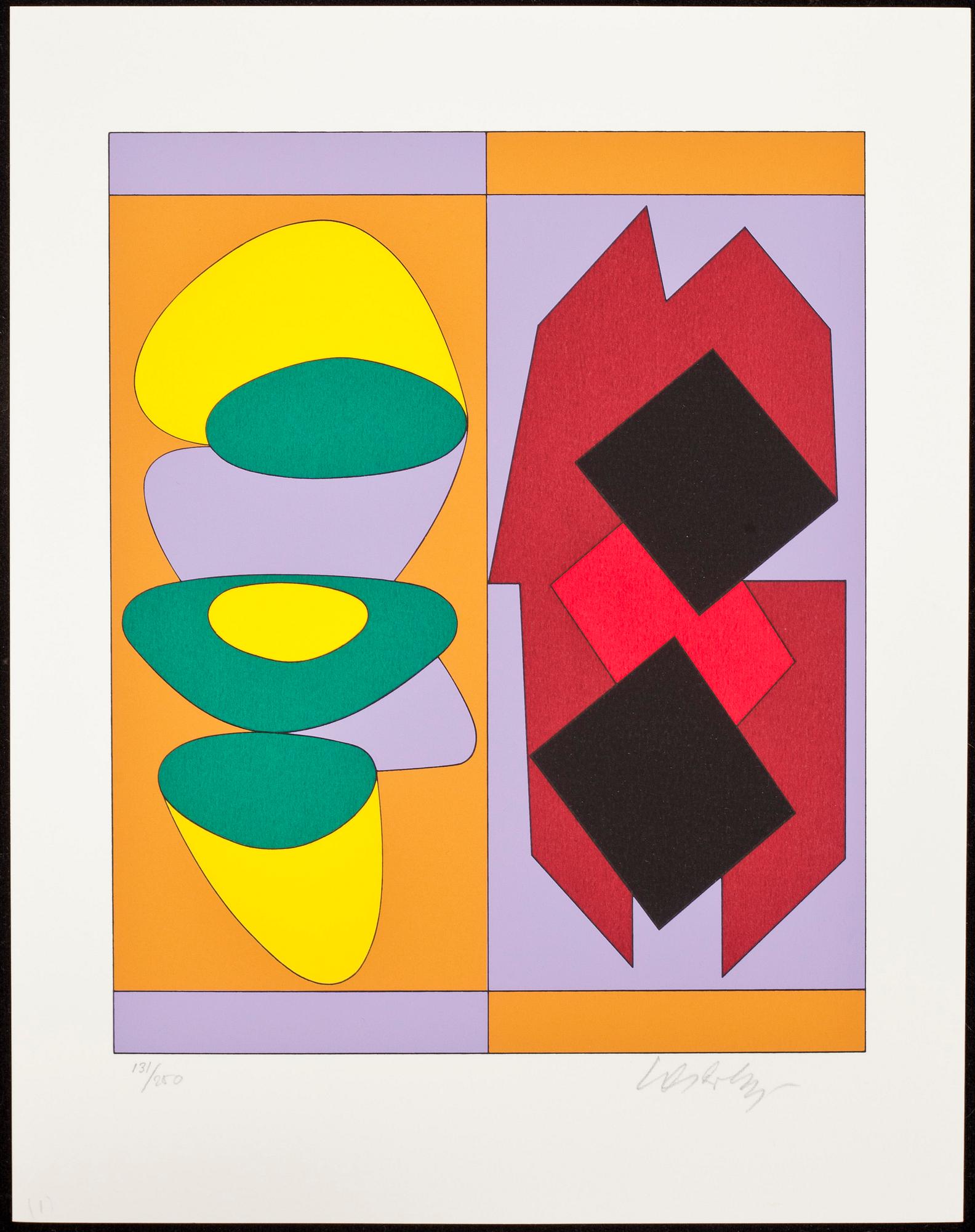 VICTOR VASARELY, mapp med 7 färgserigrafier, signerade o numrerade 131/250.