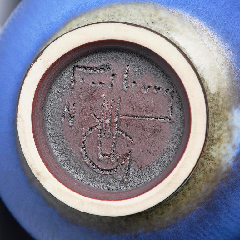 Berndt Friberg, a set of three stoneware vases, Gustavsberg Studio 1965-72.