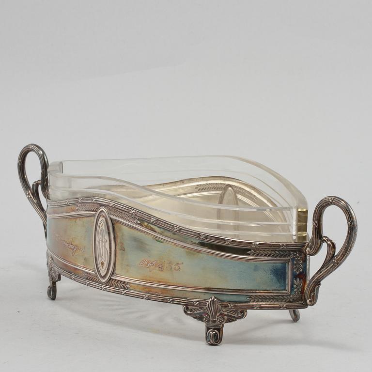 JARDINIERE, silver, 1920-talet. Vikt 207 g.