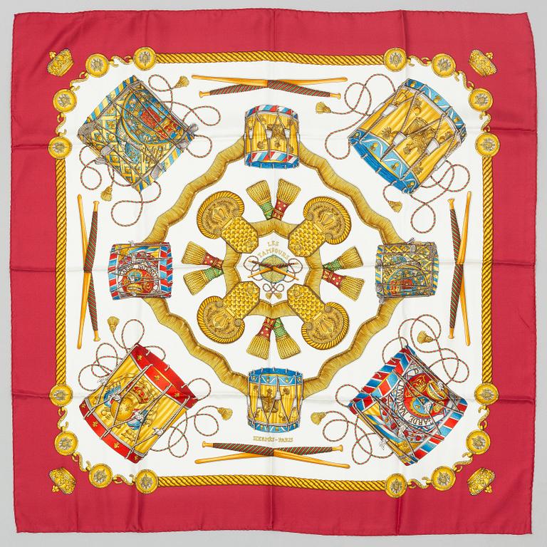 Hermès, scarf, "Les Tambours".