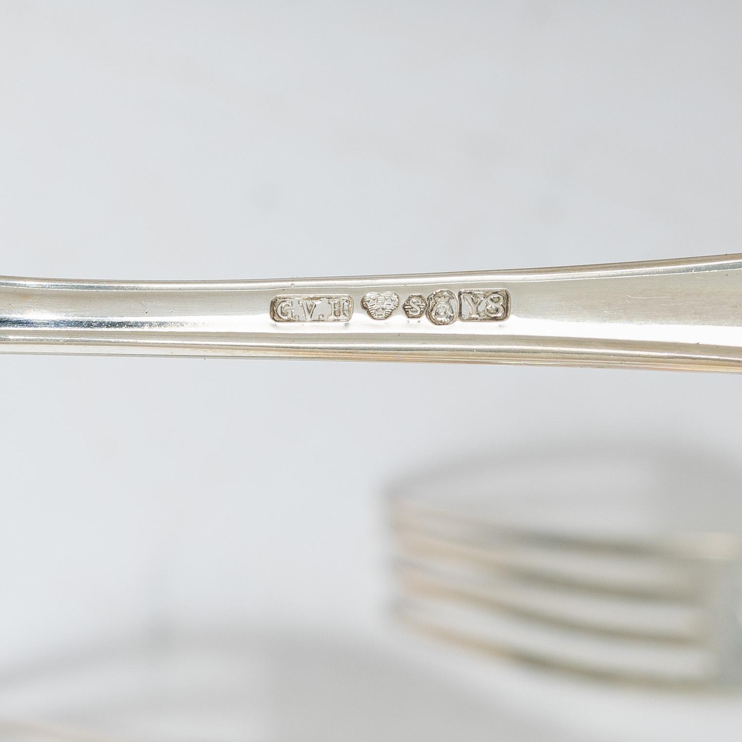 A 139 piece 'Hansa' silver cutlery service, mostly C.G. Hallberg, Mid 20th Century.