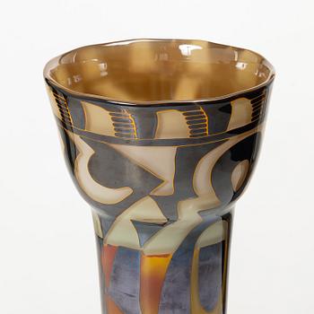 Eva Englund, a unique graal glass vase, Muraya 1990.