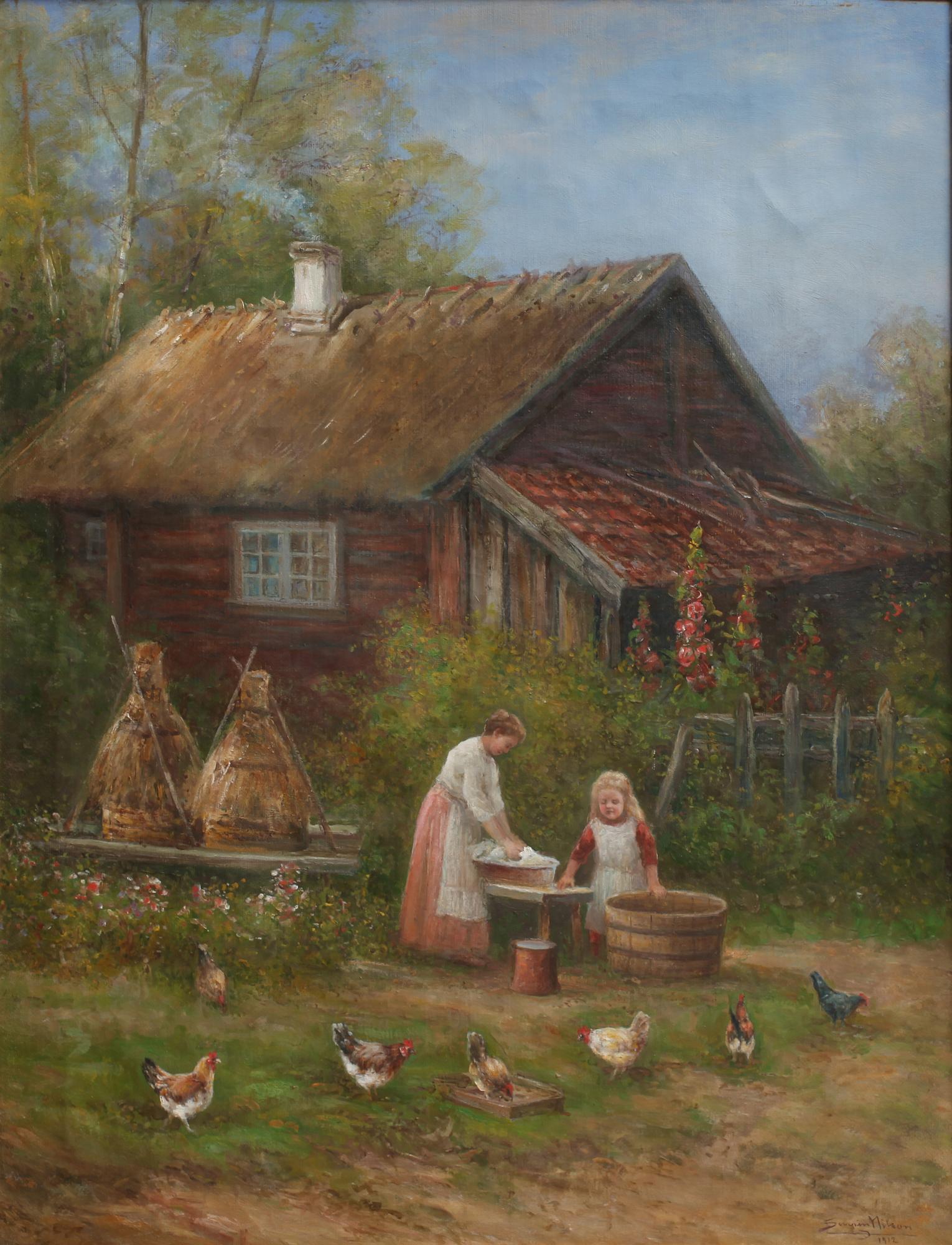 SEVERIN NILSON, olja på duk, sign och dat 1912.