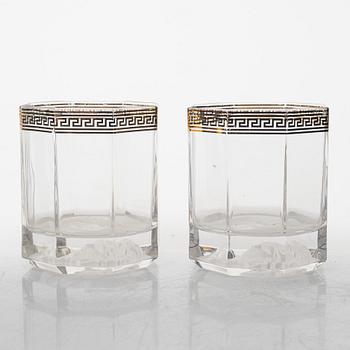 Dricksglas, 8 st, Versace, för Rosenthal.