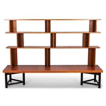 Carl Gustaf Hiort af Ornäs, a 1950s 'Välipala' bookshelf for HMN Huonekalu Mikko Nupponen.