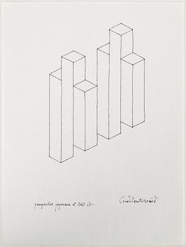 OSCAR REUTERSVÄRD, 10 ink drawings, signed.