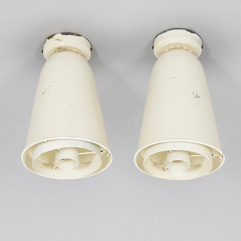 A pair of model 'AI 19' ceiling lamps, Itsu mid-20th century.