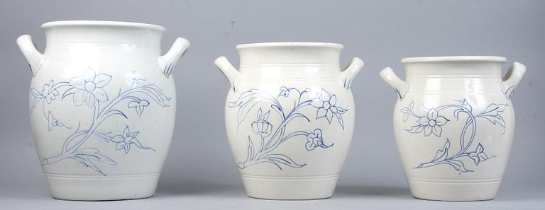 KRUS, 3 st, stengods, Rörstrand.