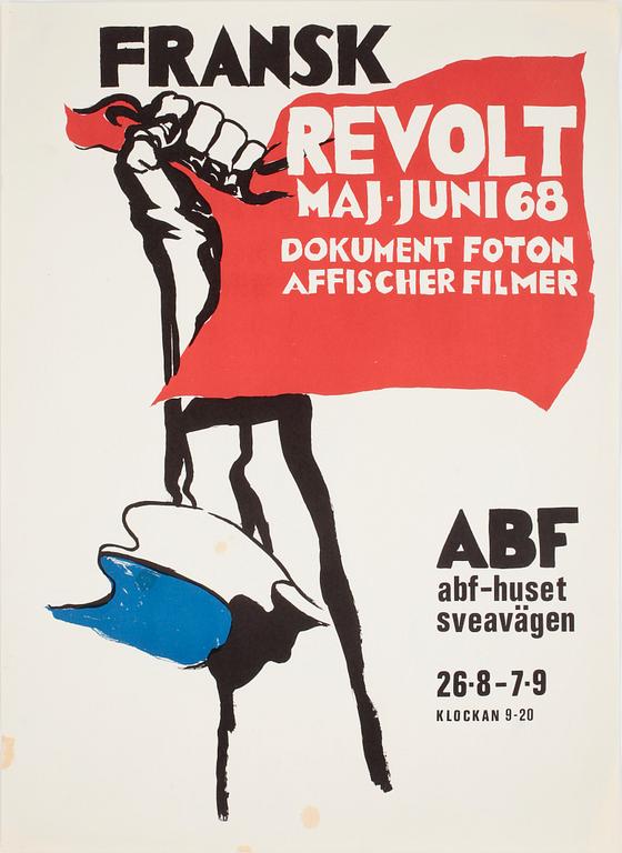 POLITISKA AFFISCHER, 4 st, 1968-1972.