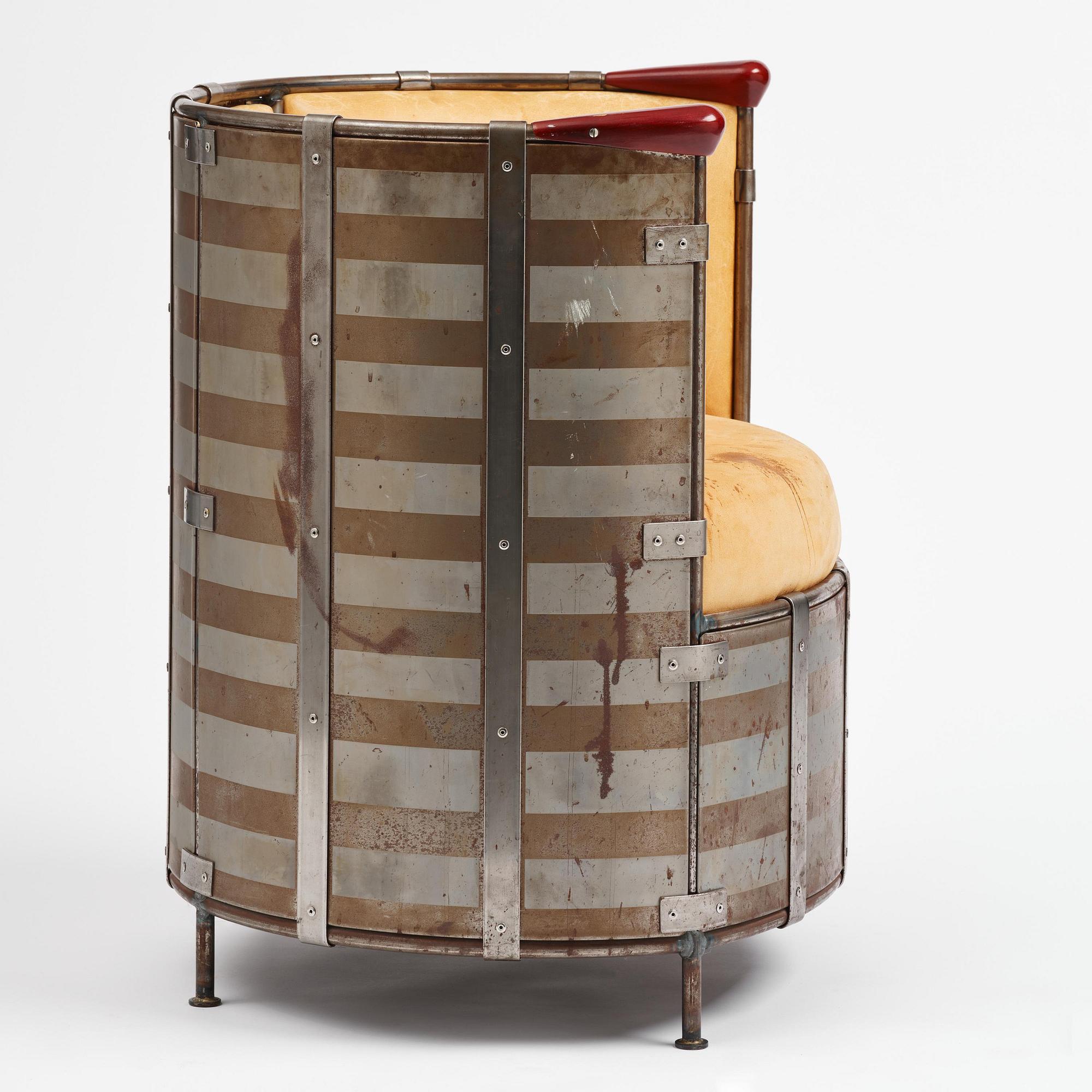 Mats Theselius, an "Älgskinnsfåtöljen" armchair, ed. 237/360, Källemo, Värnamo, post 1991.