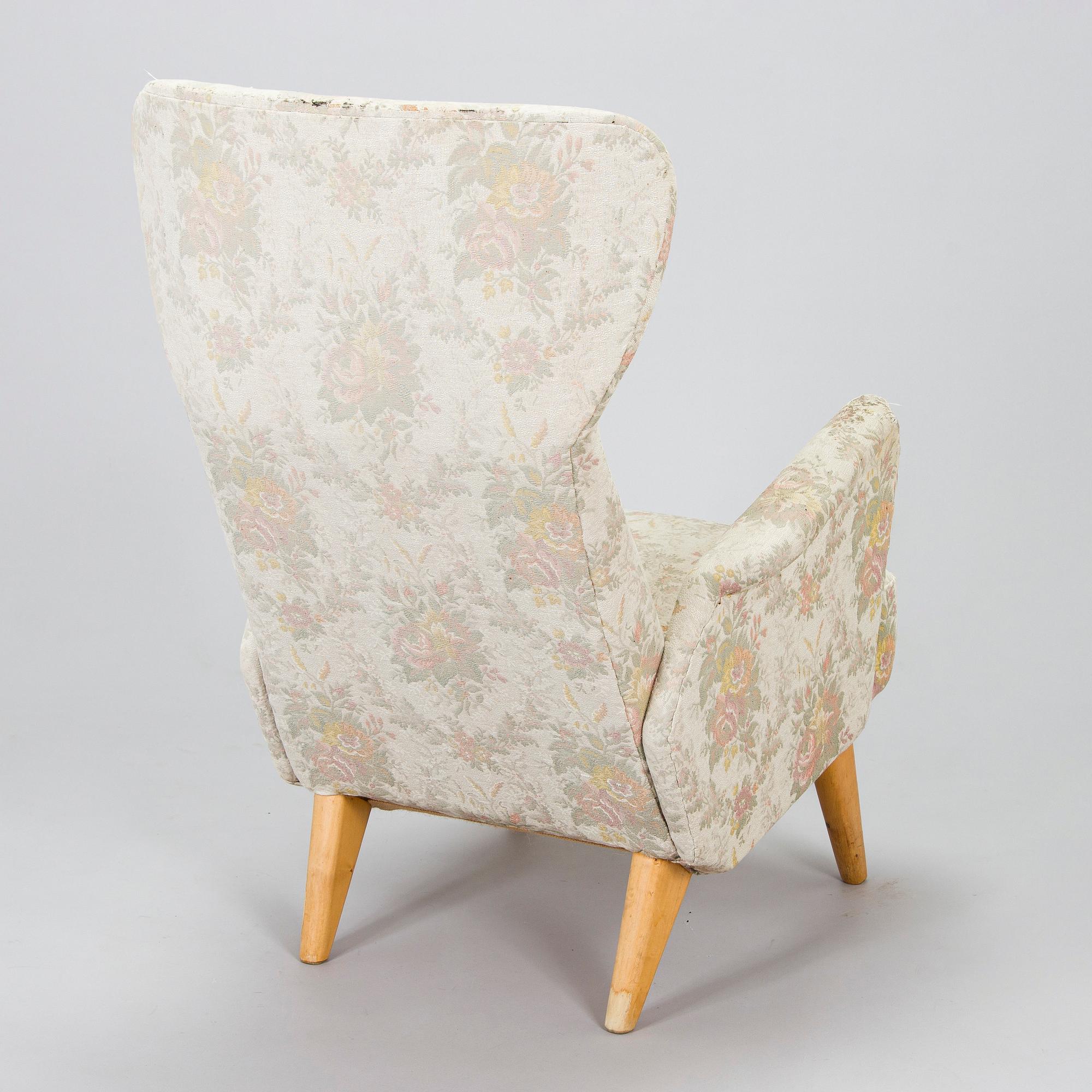 Carl Gustaf Hiort af Ornäs, nojatuoli, Hiort Tuote Puunveisto, 1940-luku.