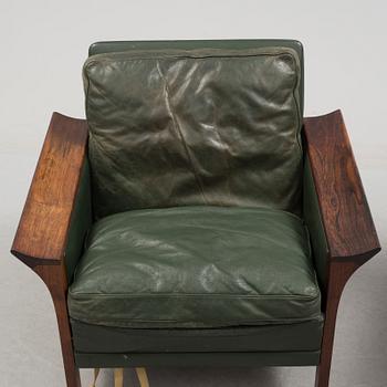 A 1960's Danish sofa, with 2 easy chairs and 2 tables by Glostrup.