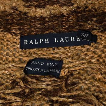 A handknitted long cardigan by Ralph Lauren, size S.